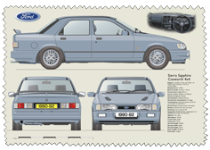 Ford Sierra Sapphire Cosworth 1990-92 Glass Cleaning Cloth